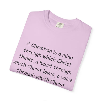 Inspirational Christian Quote T-Shirt - Unisex Garment-Dyed Tee