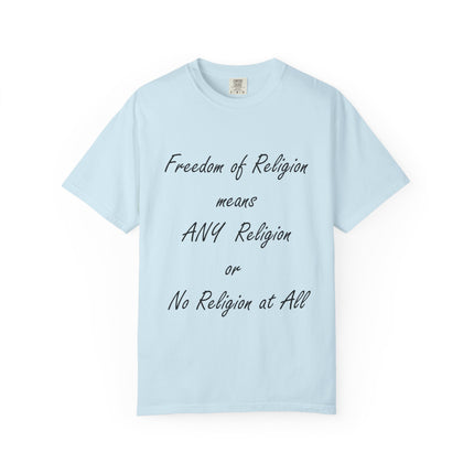 Freedom of Religion Unisex T-Shirt - Comfortable & Statement-Making Tee for All Beliefs