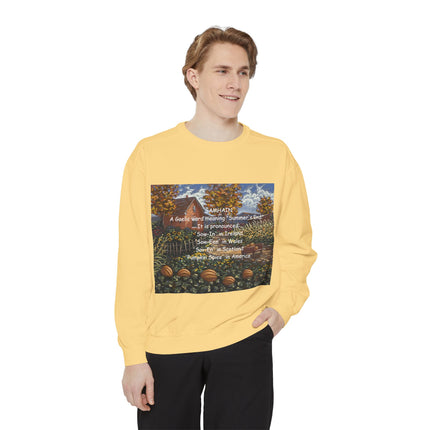 Samhain Sweatshirt – Cozy Unisex Pullover with Pumpkin Spice Wit