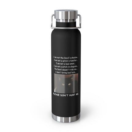 Black Cat Bottle – 22oz Copper Vacuum Insulated Drinkware