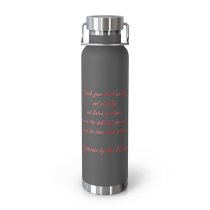Eco-Friendly Bottle – Mindful Message – 22oz Copper Vacuum