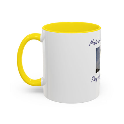Parachute Minds Coffee Mug — "Minds are like parachutes. They only function when open."