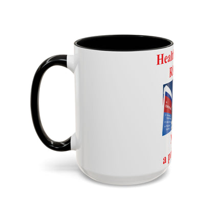 Healthcare Is a Right Mug – 15oz Ceramic Accent Cup for Advocates