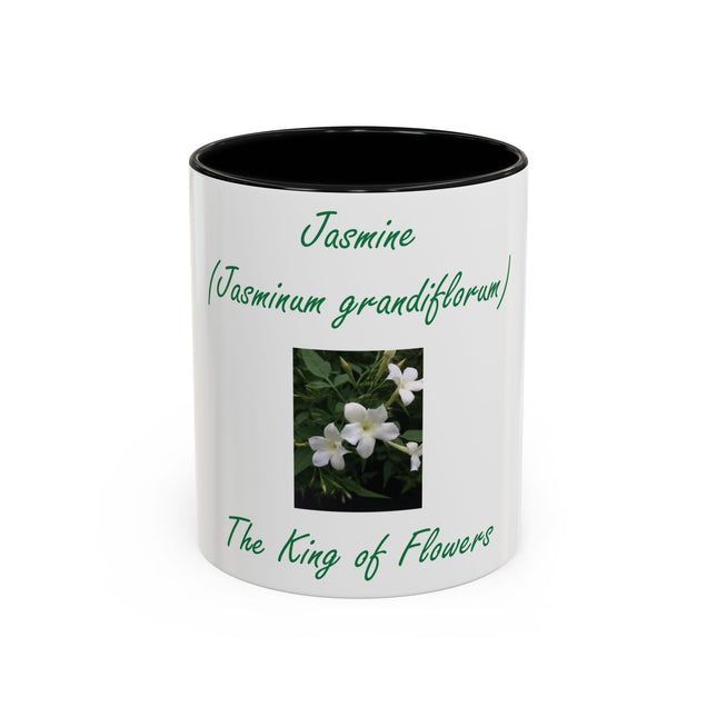 Jasmine Flower Accent Mug – King of Flowers, 11oz