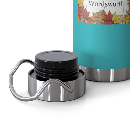 Autumn Leaves Quote Bottle — 22oz Copper Vacuum Insulated Bottle