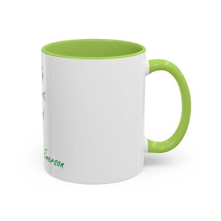 Emerson Quote Coffee Mug — “Be silly. Be honest. Be kind.” Accent Ceramic Mug (11/15oz)