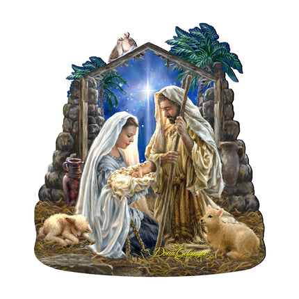 Glory to God Nativity Door Decor by D. Gelsinger - Nativity Holiday Decor - 8461010H-1722-4
