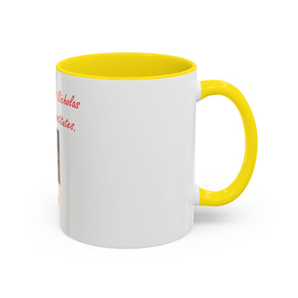 Saint Nicholas Coffee Mug – "The Real Saint Nicholas Accept No Substitutes" Accent Mug