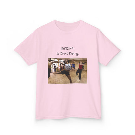 Dancing Is Silent Poetry Kids Tee – Heavy Cotton | Dance Gift