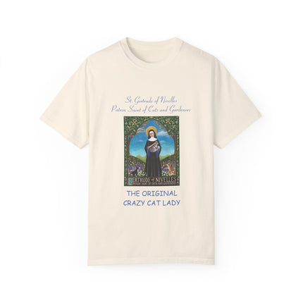 Saint Gertrude Cat Lady Tee – Unisex, Whimsical Design