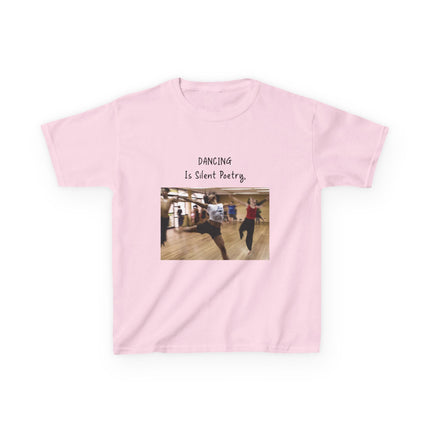 Dancing Is Silent Poetry Kids Tee – Heavy Cotton | Dance Gift