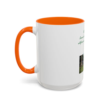 Flower Child Coffee Mug — 'Flower Child' Photo Mug with Green Script (11/15 oz)
