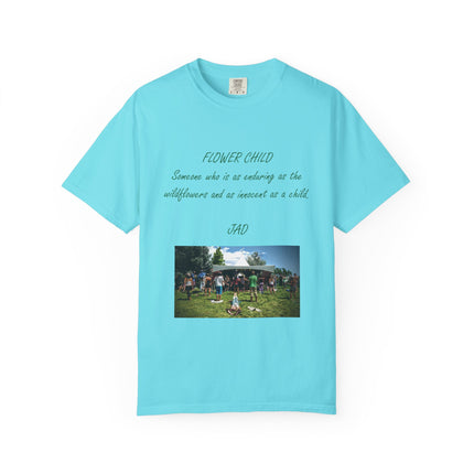 Flower Child Unisex Garment-Dyed T-Shirt – Vintage Inspiration for Free Spirits