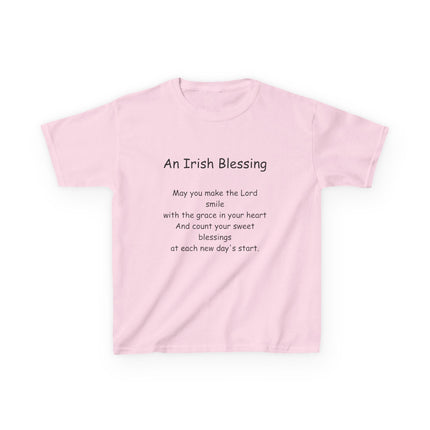 Kids Irish Blessing Tee - Inspirational Kids Cotton Shirt