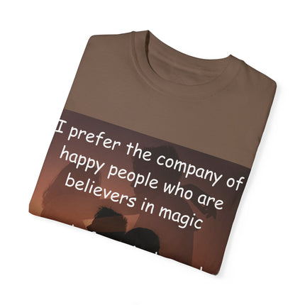 Believers in Magic Tee – Unisex Garment-Dyed Shirt for Joyful Souls