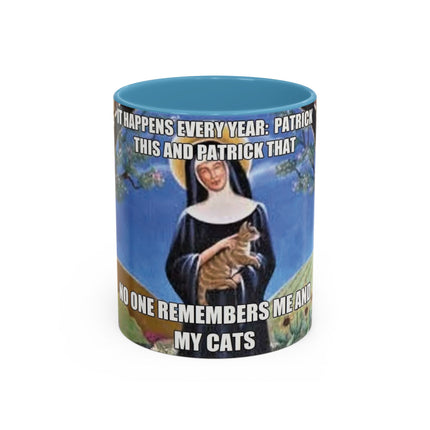 Funny Cat Lover Mug – ‘No One Remembers Me and My Cats’ – 11oz