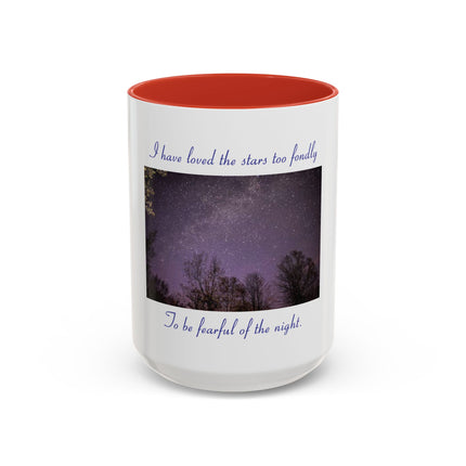 Starry Night Coffee Mug — “I have loved the stars too fondly” Accent Mug