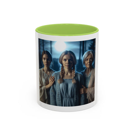 Mystic Sisters Coffee Mug — Moonlit Forest Portrait (11oz, 15oz)