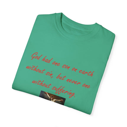 Saint Augustine Quote Tee – Unisex Garment-Dyed Shirt of Faith