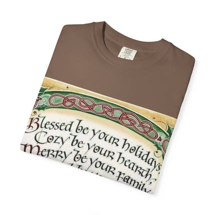 Blessed Be Your Holiday Unisex Garment-Dyed T-Shirt