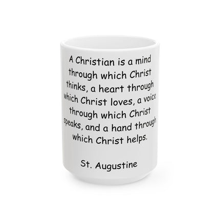 Inspirational Christian Ceramic Mug - 15oz