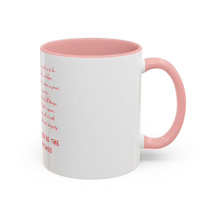 Blessed Be the Witches Accent Coffee Mug — Witchcraft Poem, Gothic Pagan Gift