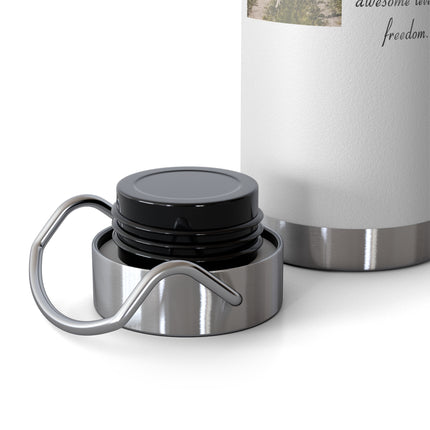 22oz Insulated Bottle with Inspirational Quote – Copper Vacuum Flask