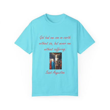 Saint Augustine Quote Tee – Unisex Garment-Dyed Shirt of Faith