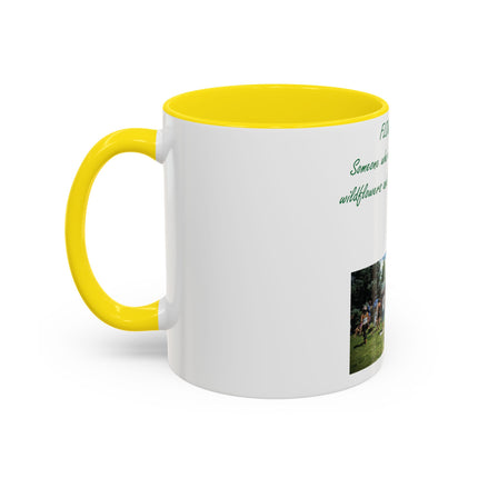 Flower Child Accent Coffee Mug - 11 oz Inspirational Gift