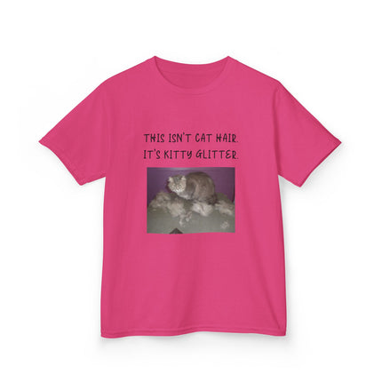 Kitty Glitter Kids Tee – Funny Shirt for Young Cat Enthusiasts