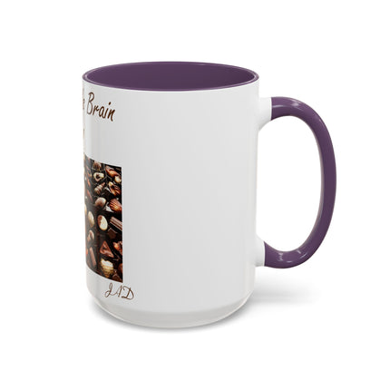 Chocolate Is Brain Fuel Accent Mug – 15oz – Sweet & Smart Gift