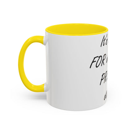 Peace Quote Mug – “Pray, Don’t Prey” – 11oz Accent Drinkware