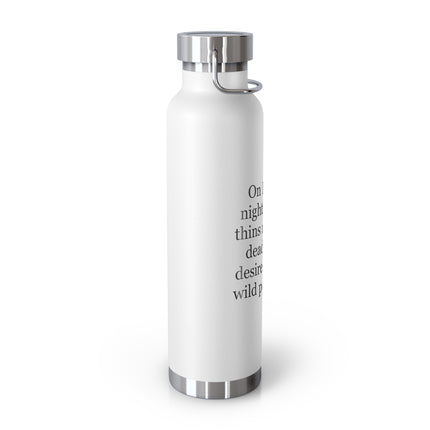 Beltane Quote Stainless Bottle — 22oz Copper Vacuum Insulated