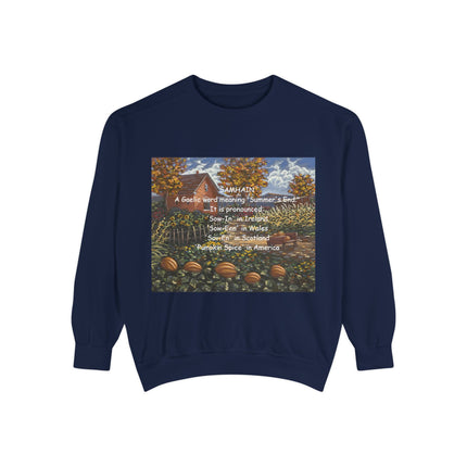 Samhain Sweatshirt – Cozy Unisex Pullover with Pumpkin Spice Wit