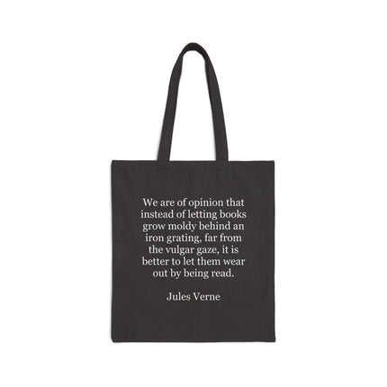 Tote Bag — Jules Verne Quote Canvas Book Tote