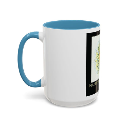 Happy Summer Solstice Coffee Mug — Sun Illustration Accent Mug (11/15oz)