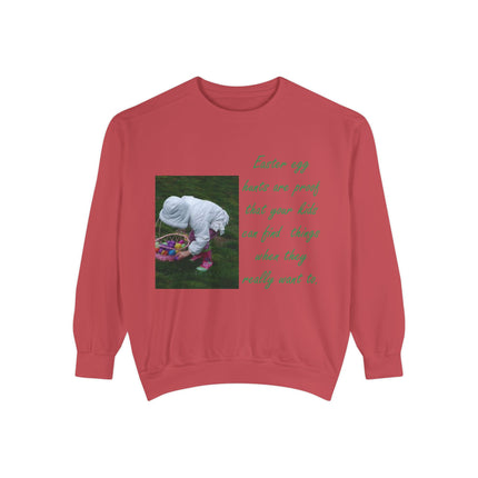 Parenting Humor Sweatshirt – Easter Egg Hunt Edition