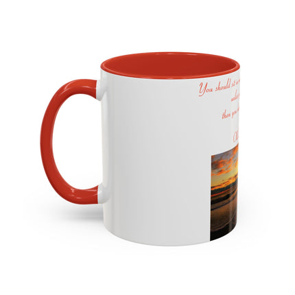 Zen Quote Accent Mug – 11oz Ceramic Cup for Meditation Lovers