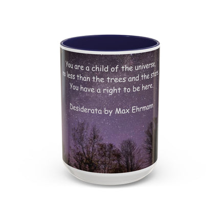 Desiderata Quote Mug – 15oz Ceramic Accent Drinkware