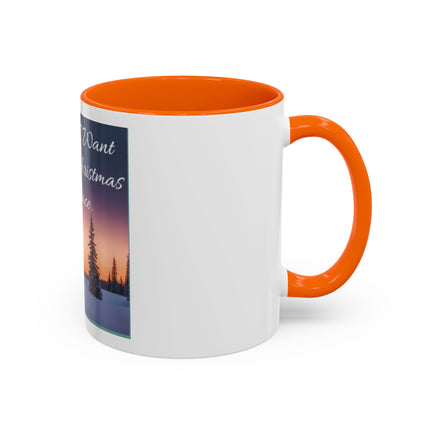 Coffee Mug — "All I Want for Christmas Is Peace" Holiday Peaceful Winter Scene