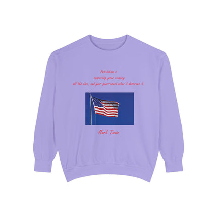 Patriotic Quote Sweatshirt for American Pride
