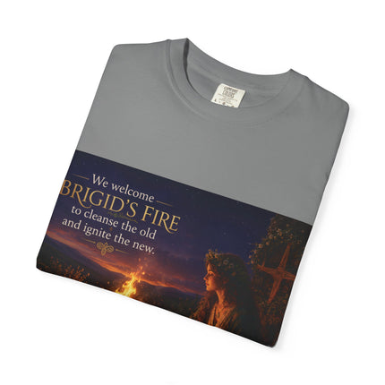 Brigid's Fire Festival T-Shirt — Celtic Imbolc Bonfire Design