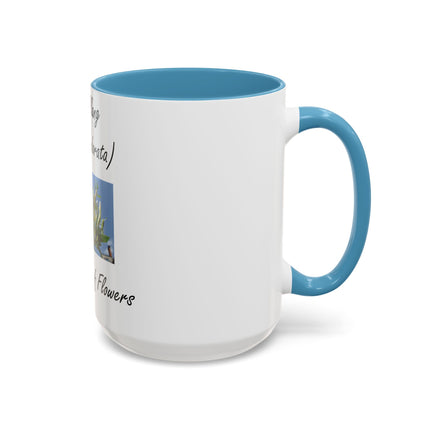 Ylang Ylang Floral Mug – 15oz Ceramic Cup with Aromatic Nickname