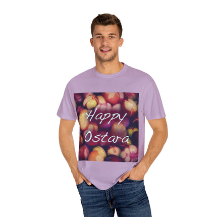 Ostara Celebration Tee – Unisex Garment-Dyed Shirt with Egg Motif