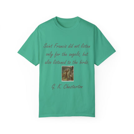 Spiritual Tee – Honoring Saint Francis – Eco-Friendly Unisex