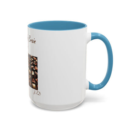 Chocolate Is Brain Fuel Coffee Mug — Chocolate Lovers Accent Mug (11/15oz)