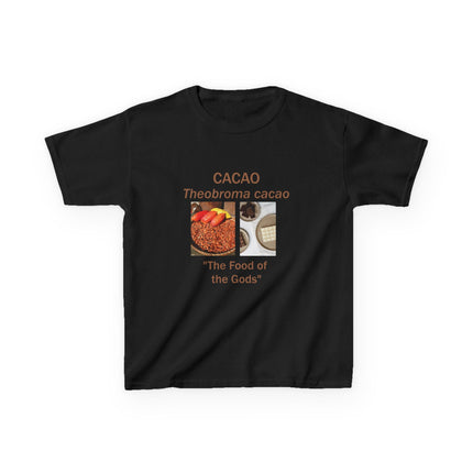Cacao Kids Cotton Tee – “Food of the Gods” Graphic Shirt