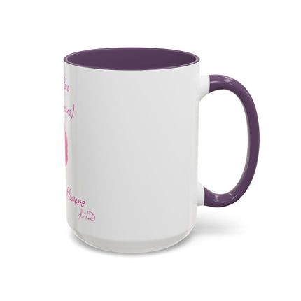 Damask Rose Coffee Mug — "The Queen of Flowers" Botanical Tea Cup