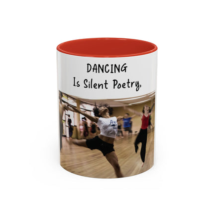 Inspirational Dance Mug – 11oz Accent Ceramic | Poetic Quote