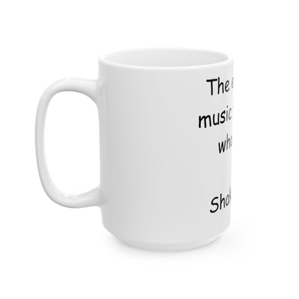 Shakespeare Quote Mug – “Earth Has Music” – 15oz Ceramic
